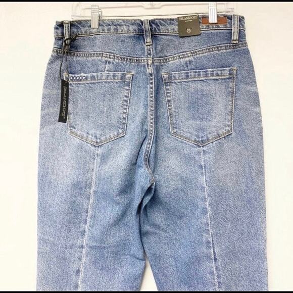 BlankNYC Raw Hem Jeans NWT Step Hem Denim Blue Size 30" - Picture 6 of 11